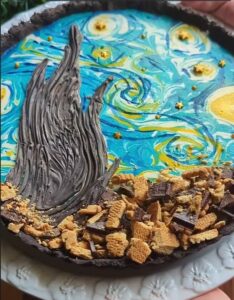 Vanilla Cheesecake with Black Cocoa Shortcrust